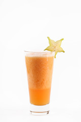 Glass of carambola juice