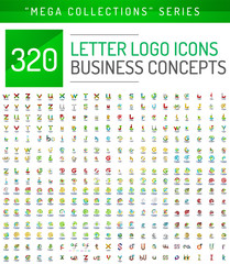 Huge mega collection of letter logo business icons