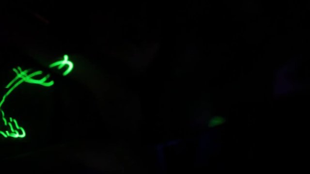 CU Flashing Colored Lights in Nightclub / Singapore