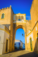 Fototapeta premium Typical old streets in the town of Elvas. Alentejo Region. Portugal