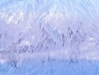 декоративный морозный узор на стекле 
