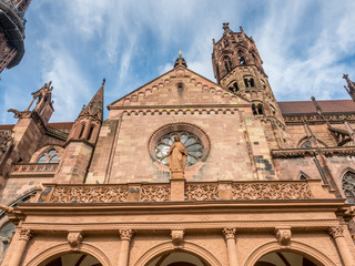 Obraz premium Corridor of Freiburg minster cathedral
