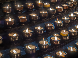Candles in church