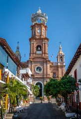 Foto op Plexiglas Our Lady of Guadalupe church - Puerto Vallarta, Jalisco, Mexico © diegograndi