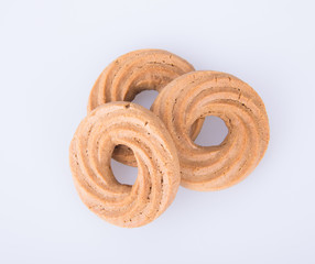 cookies or butter cookies on a background.