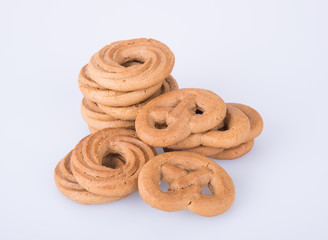 cookie or handmade assorted cookies on a background.