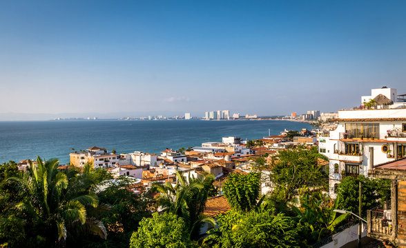 Puerto Vallarta Sea And Downtown View - Puerto Vallarta, Jalisco, Mexico