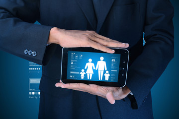 Family insurance concept