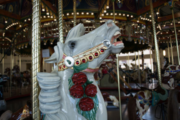 Fototapeta na wymiar Carousel Horse