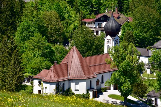 Kirche in Grainau, Oberbayern