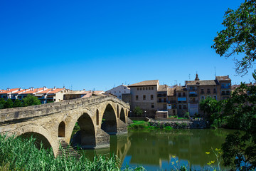 Fototapeta premium Beautiful landscape with bridge