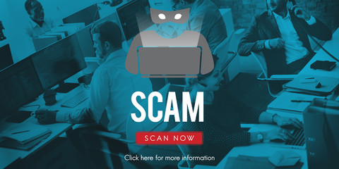 Scam Virus Spyware Malware Antivirus Concept