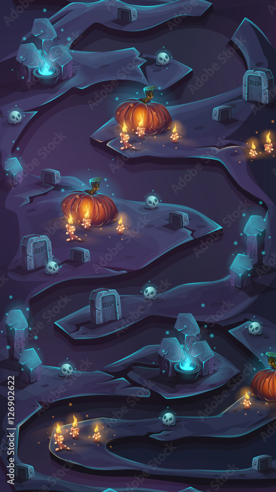 Poster level map seamless background vector image
