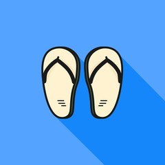 Slipper with Long Shadow