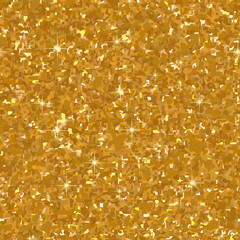 Golden Glitter Texture. Seamless pattern. Glowing New Year or Christmas background. Silver Dust. Creative concept for web, light confetti, bright sequins, sparkle tinsel, abstract bling, shimmer dust.
