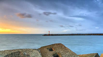 Sunset at the pier © Geraldas