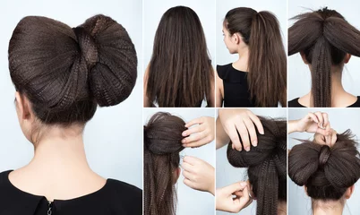 Papier Peint photo Salon de coiffure hairstyle with rippled hair tutorial
