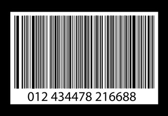 Bar-code on black