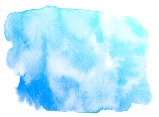 Abstract watercolor on white background.This is watercolor splash.It is drawn by hand.