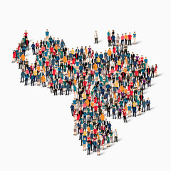 people map country Venezuela vector