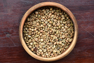 Close up of coffee beans for background