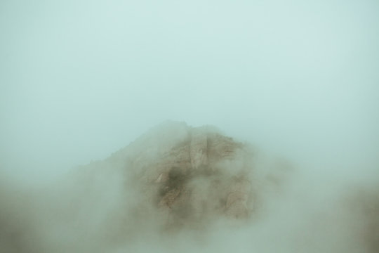 Fototapeta Mountain in the fog
