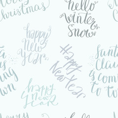 Seamless vector lettering pattern