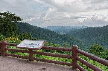 Mountains scenery background. Forest in National Park.