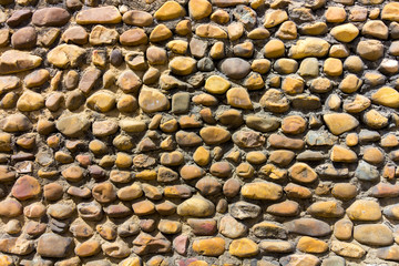 Wall background with small stones
