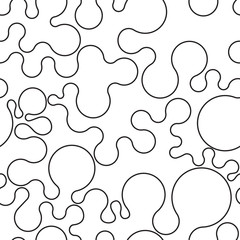 Seamless foam bubbles pattern