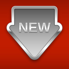 New vector badge, silver