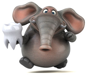 Fun elephant - 3D Illustration