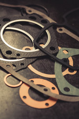 Obraz premium Various engine gaskets