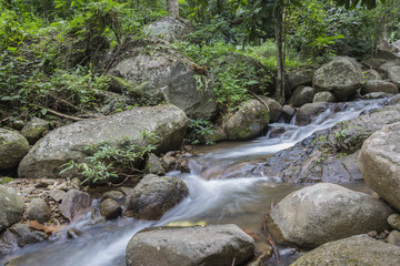 Naklejka na ściany i meble Pong pha bhat Waterfall , Chiang rai province, Thailand.