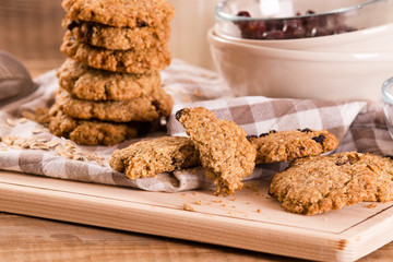 Oatmeal cookies. 