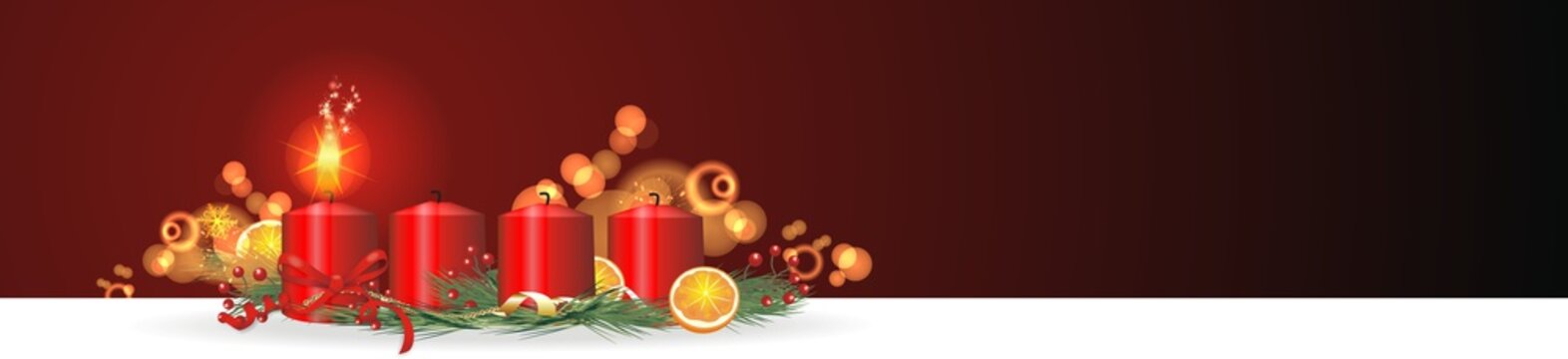 weihnachtlicher Hintergrund zum 1. Advent