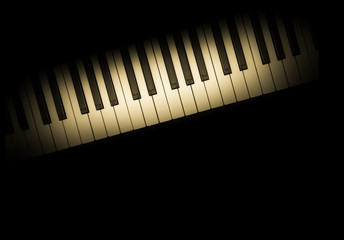 Fototapeta na wymiar Piano keyboard - Tastiera di pianoforte