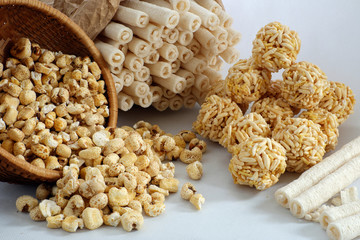 Vietnamese street food, rice cake