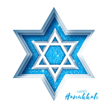 Origami Star of David. Happy Hanukkah.
