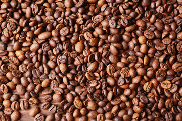Coffee beans background