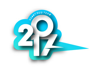 Happy new year 2017 - New Year Holiday design elements for holiday cards, for decorations Vector Illustration background