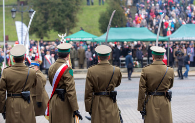 Army parade , Polish soldiers, Polish Army Day, November 11 Polish Independence Day 



