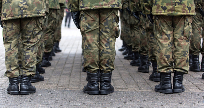 Army parade , Polish soldiers, Polish Army Day, November 11 Polish Independence Day 




