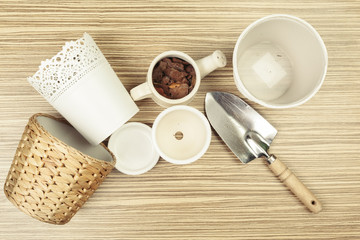 composition of garden tools