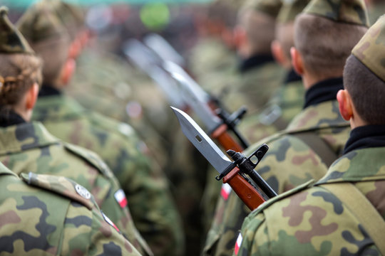 Army parade , Polish soldiers, Polish Army Day, November 11 Polish Independence Day 



