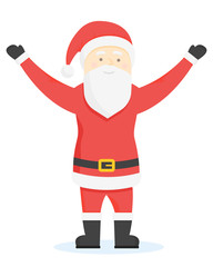 Santa Claus Cartoon Style Characters. Vector illustration