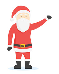 Santa Claus Cartoon Style Characters. Vector illustration