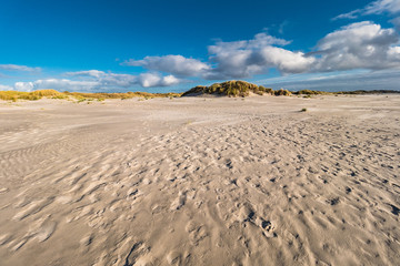 Landschaft mit Dünen auf der Insel Amrum