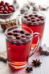 Hot cranberry drink