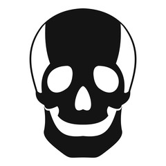  Skull icon. Simple illustration of skull vector icon for web